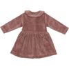 Meisjes Polo Dress Rib van Klein Baby in de kleur Reddish Brown in maat 74.