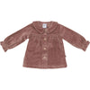 Meisjes Cardigan A-Line Rib van Klein Baby in de kleur Reddish Brown in maat 74.