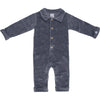 Jongens Polo Jumpsuit Rib van Klein Baby in de kleur Blue-Grey in maat 68.
