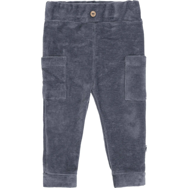 Jongens Trouser Pockets Rib van Klein Baby in de kleur Blue-Grey in maat 74.