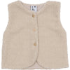 Meisjes Teddy Gilet van Klein Baby in de kleur Beige/Sand in maat 74.
