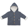 Jongens Jacket Knitted van Klein Baby in de kleur Blue-Grey in maat 74.