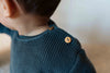 Jongens Sweater Knitted van Klein Baby in de kleur Blue-Grey in maat 74.