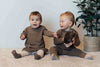 Jongens Sweater Knitted van Klein Baby in de kleur Brown in maat 74.
