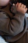Jongens Sweater Knitted van Klein Baby in de kleur Brown in maat 74.