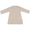 Meisjes Dress Hearts van Klein Baby in de kleur Beige Melange in maat 74.