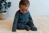 Jongens Booties van Klein Baby in de kleur Blue-Grey in maat One size.