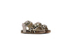 Shoesme Sandalen Taupe met panterprint