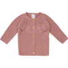 Meisjes Knit Cardigan Ruffle van Klein Baby in de kleur Dusty Rose in maat 86.