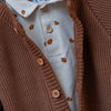 Jongens Knit Cardigan van Klein Baby in de kleur Rawhide in maat 86.