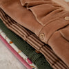 Meisjes Cardigan Ruffle Velours van Klein Baby in de kleur Burro in maat 86.