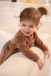 Meisjes Dress Velours van Klein Baby in de kleur Burro in maat 86.
