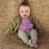 Meisjes Cardigan Dot van Klein Baby in de kleur Twill Green in maat 86.