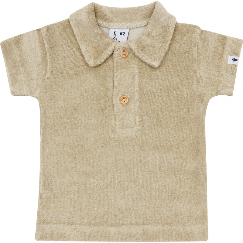 Jongens Polo Terry van Klein Baby in de kleur Twill Green in maat 86.
