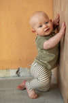 Jongens Polo Terry van Klein Baby in de kleur Twill Green in maat 86.
