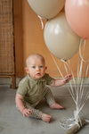 Jongens Polo Terry van Klein Baby in de kleur Twill Green in maat 86.