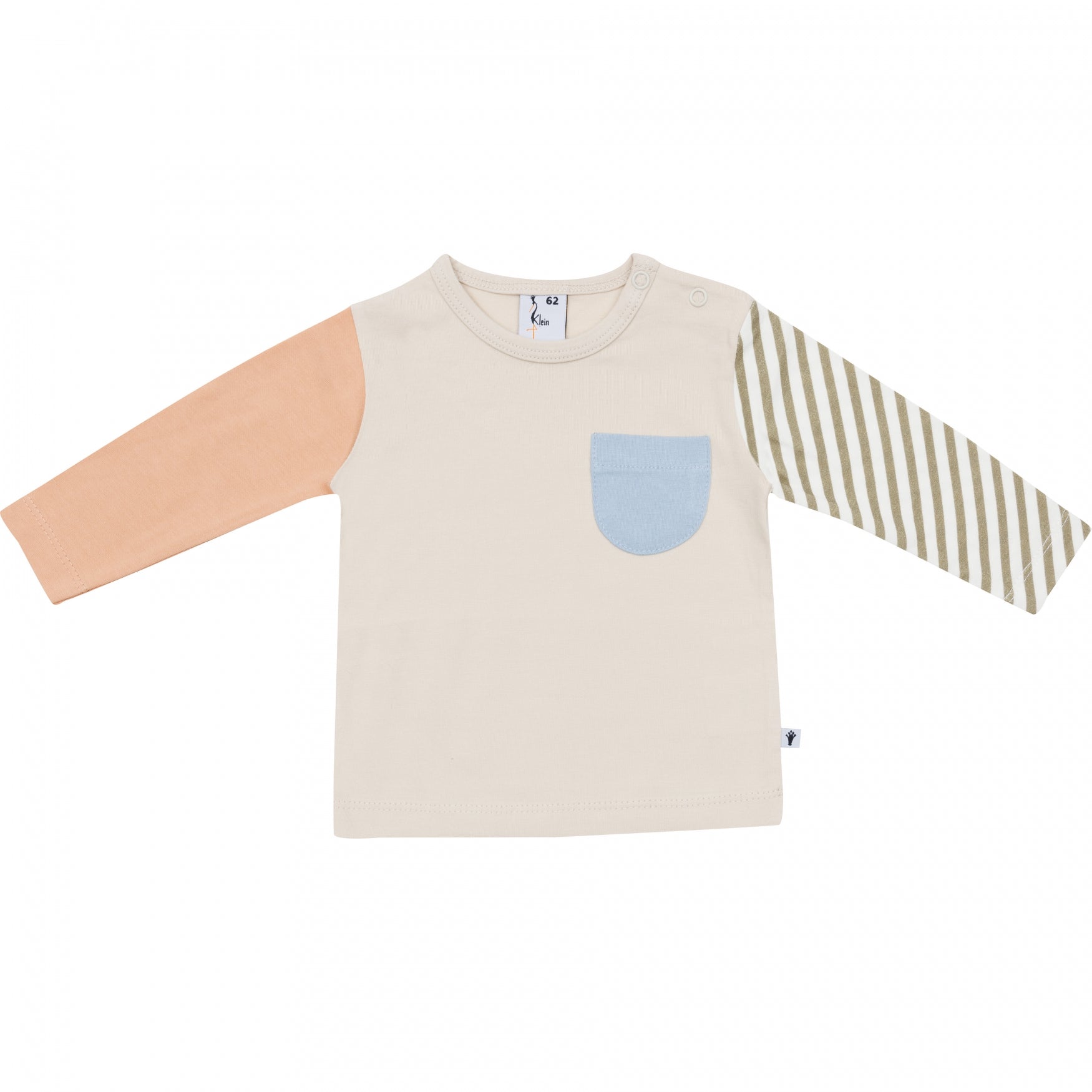 Jongens Shirt Colorblock van Klein Baby in de kleur Ancient Scroll in maat 86.