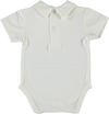 Jongens Polobody Shortsleeve van Klein Baby in de kleur Off White in maat 74.