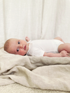 Jongens Polobody Shortsleeve van Klein Baby in de kleur Off White in maat 74.