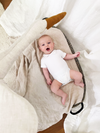 Jongens Polobody Shortsleeve van Klein Baby in de kleur Off White in maat 74.