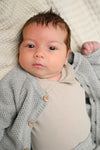 Jongens Polobody Shortsleeve van Klein Baby in de kleur Oxford Tan Beige in maat 74.
