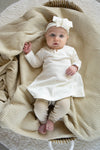 Meisjes Legging van Klein Baby in de kleur Oxford Tan Beige in maat 74.