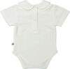 Meisjes Body Collar Girl S/S van Klein Baby in de kleur Off White in maat 74.