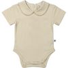 Meisjes Body Collar Girl S/S van  in de kleur Oxford Tan Beige in maat 74.