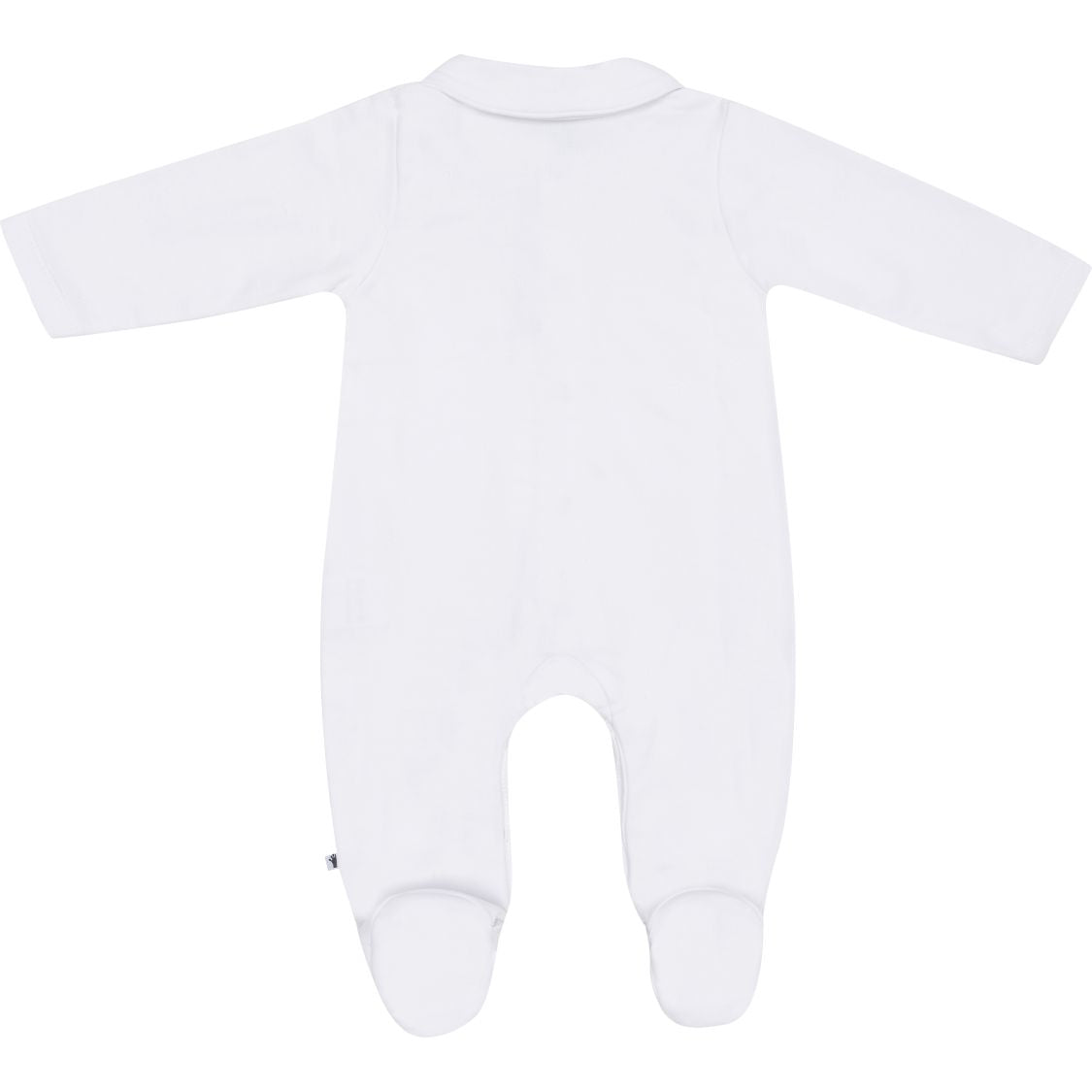 Jongens Babygrow with feet van Klein Baby in de kleur White in maat 62.