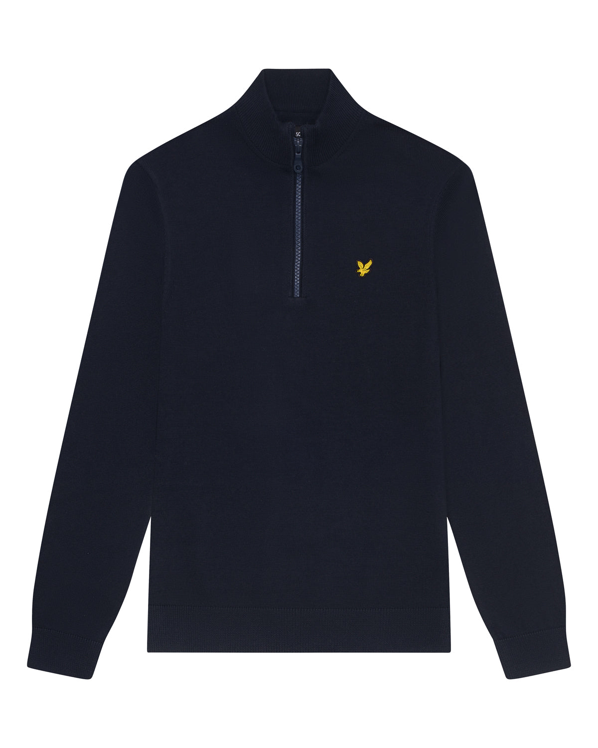 Jongens 1/4 Zip Jumper van Lyle & Scott in de kleur Dark Navy in maat 170-176.