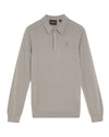 Jongens LS Knitted Polo Shirt van Lyle & Scott in de kleur X852 Sharkskin in maat 170-176.