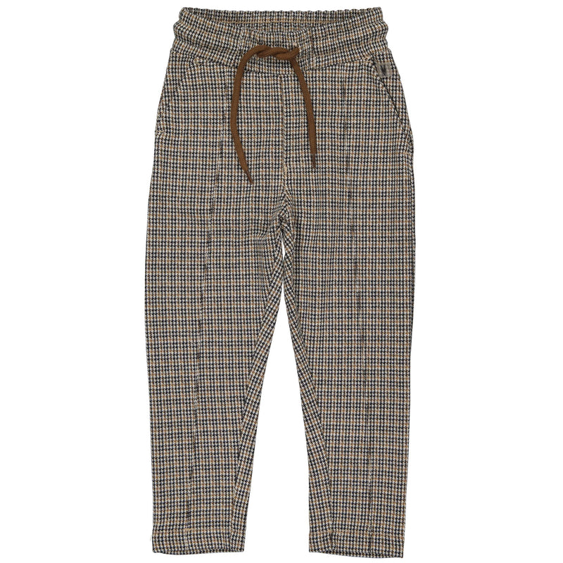 Jongens Pants FINOLW231 van Little Levv in de kleur AOP Multi Check in maat 128.