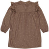 Jongens Dress GABYLW231 van Little Levv in de kleur AOP Brown Dust Flower in maat 128.