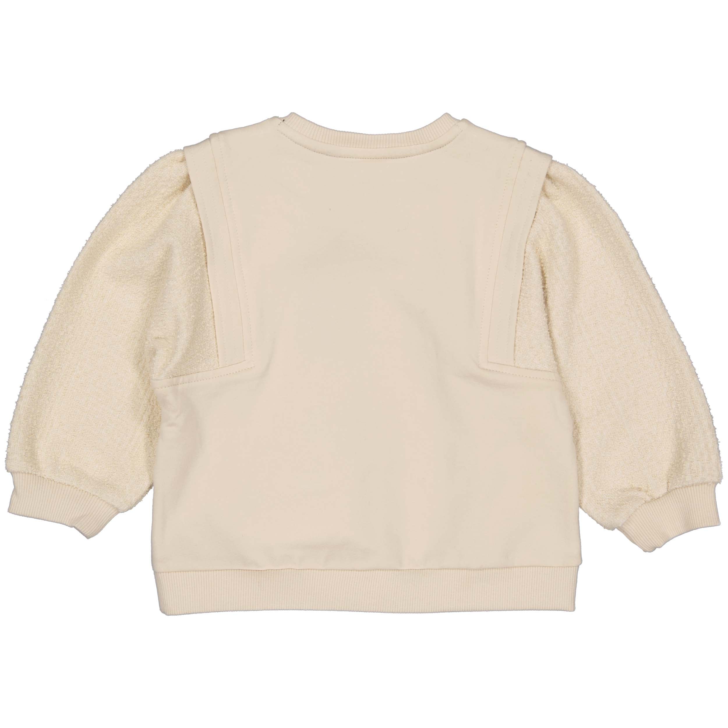 Meisjes Sweater GERDALW231 van Little Levv in de kleur Kit in maat 128.