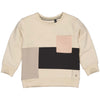 Jongens Sweater GERWINLW231 van Little Levv in de kleur Sand Stone in maat 128.