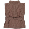 Meisjes Bodywarmer GILANALW231 van Little Levv in de kleur Brown Dust in maat 128.