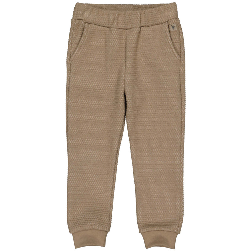 Jongens Pants GREGORLW231 van Little Levv in de kleur Taupe in maat 128.