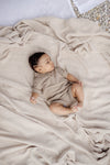 Jongens SHIRT LNBS25KEES van Levv Newborn in de kleur Taupe in maat 80.
