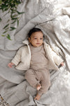 Jongens JACKET LNBS25KICK van Levv Newborn in de kleur Light Sand in maat 80.