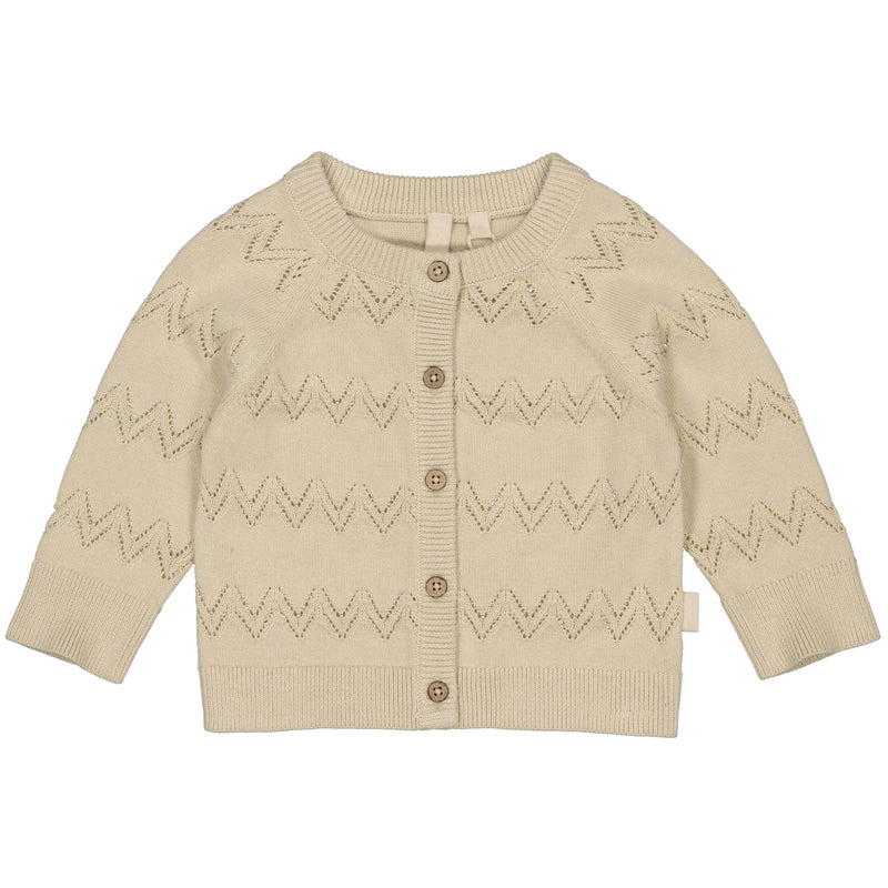 Meisjes SWEATER LNBS25KLARA van Levv Newborn in de kleur Light Sand in maat 80.