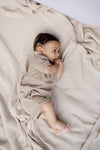 Jongens PANTS LNBS25KRIS van Levv Newborn in de kleur Taupe in maat 80.
