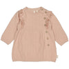 Meisjes Dress LARISSA van Levv Newborn in de kleur Old Pink in maat 74.