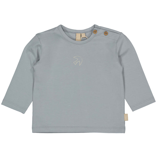 Jongens Longsleeve LARS van Levv Newborn in de kleur Blue Grey in maat 74.