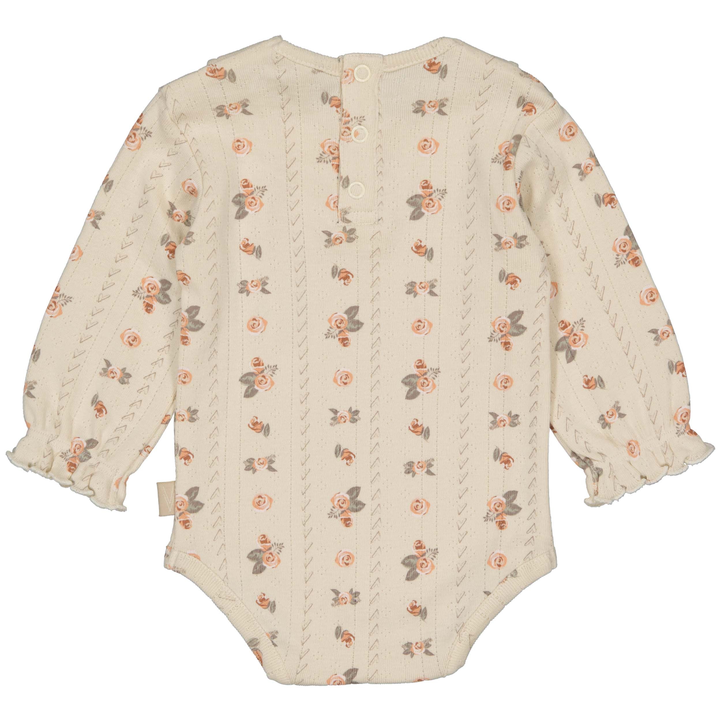 Meisjes Romper LAYLA van Levv Newborn in de kleur AOP Sand Flower in maat 74.