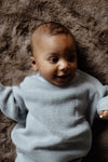 Jongens Sweater LEVI van Levv Newborn in de kleur Blue Grey in maat 74.