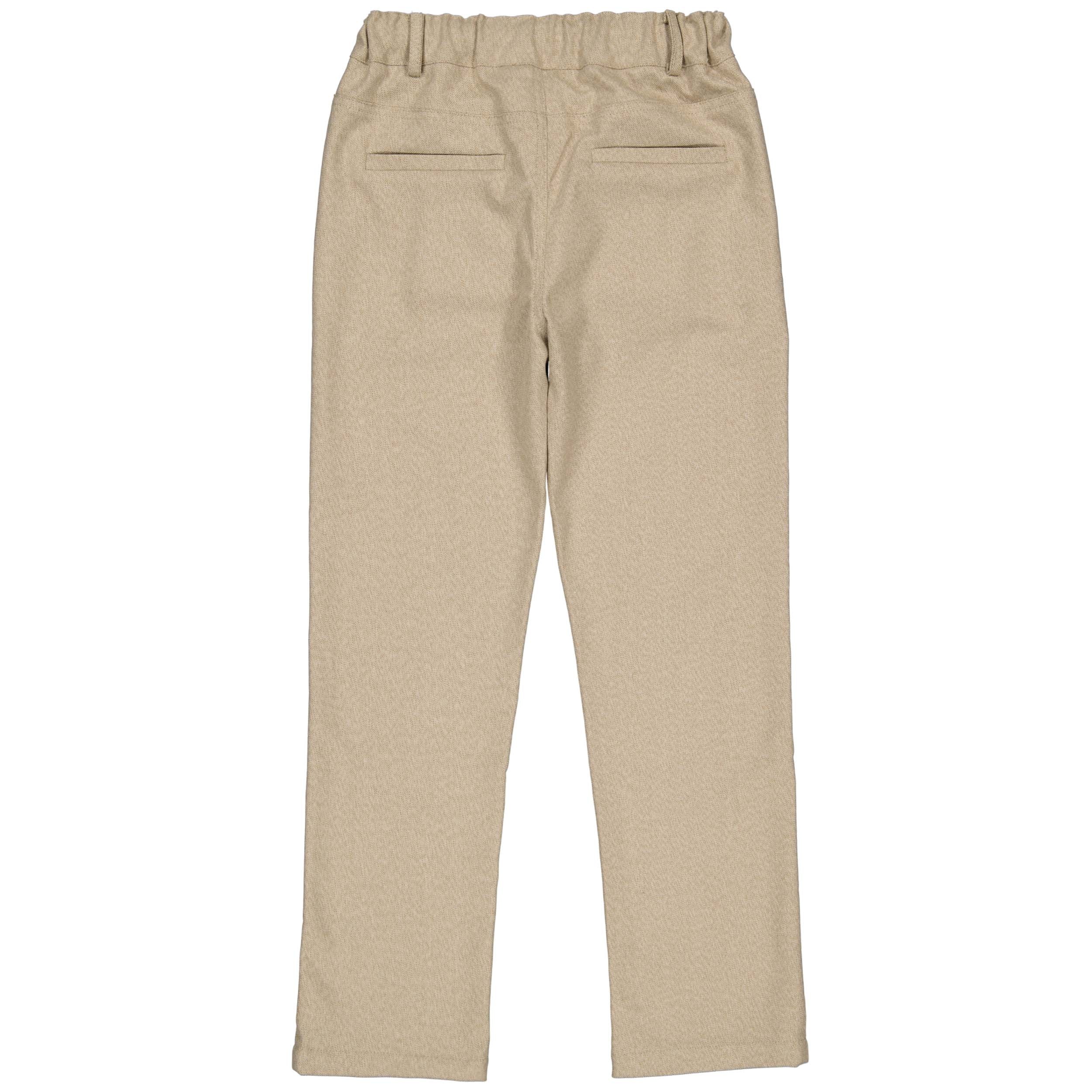 Jongens Pants RYO van Little Levv in de kleur Light Taupe in maat 128.