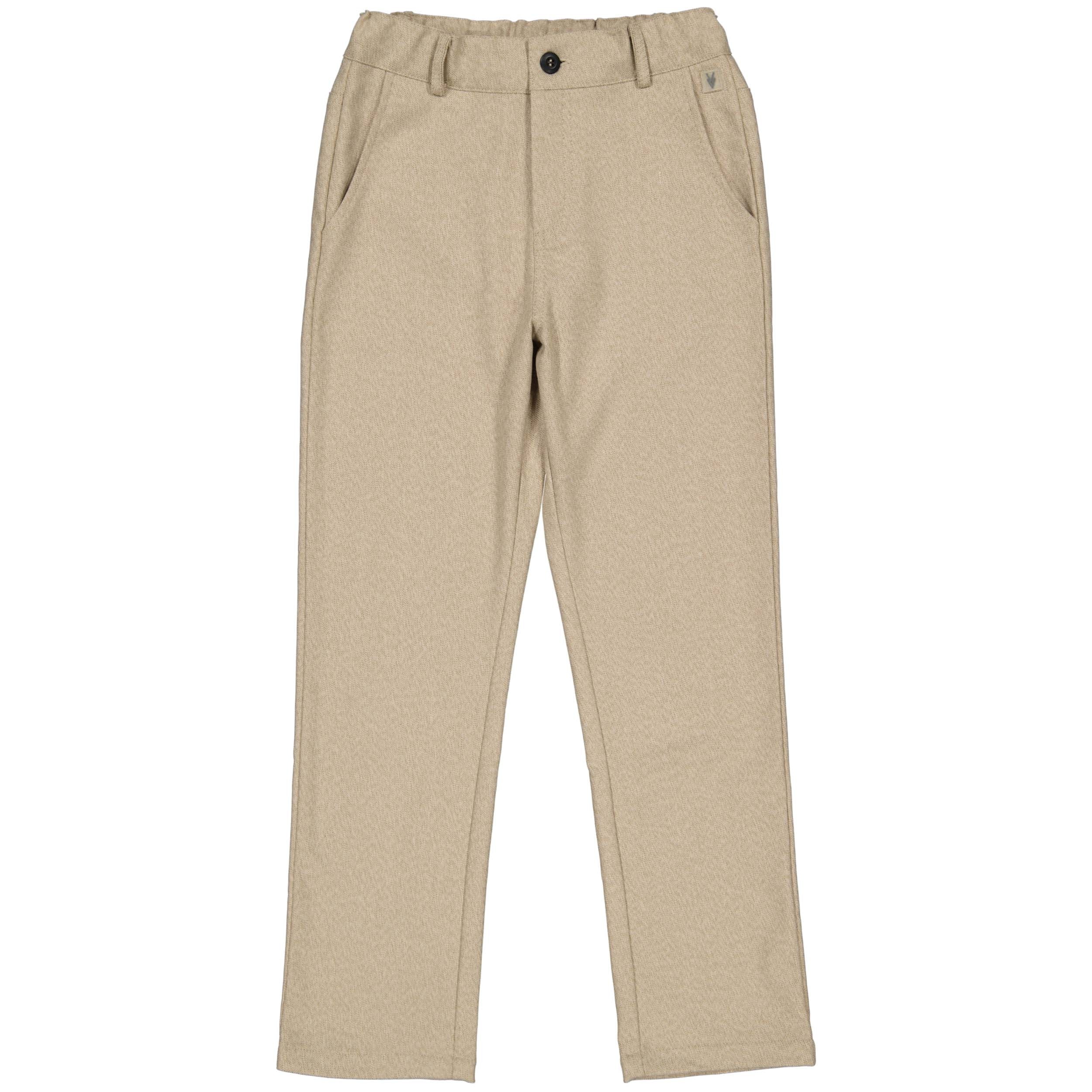 Jongens Pants RYO van Little Levv in de kleur Light Taupe in maat 128.