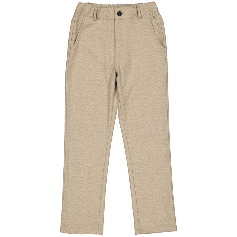 Jongens Pants RYO van Little Levv in de kleur Light Taupe in maat 128.