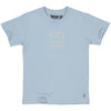 Jongens SHIRT SAM van Little Levv in de kleur Sky Blue in maat 128.
