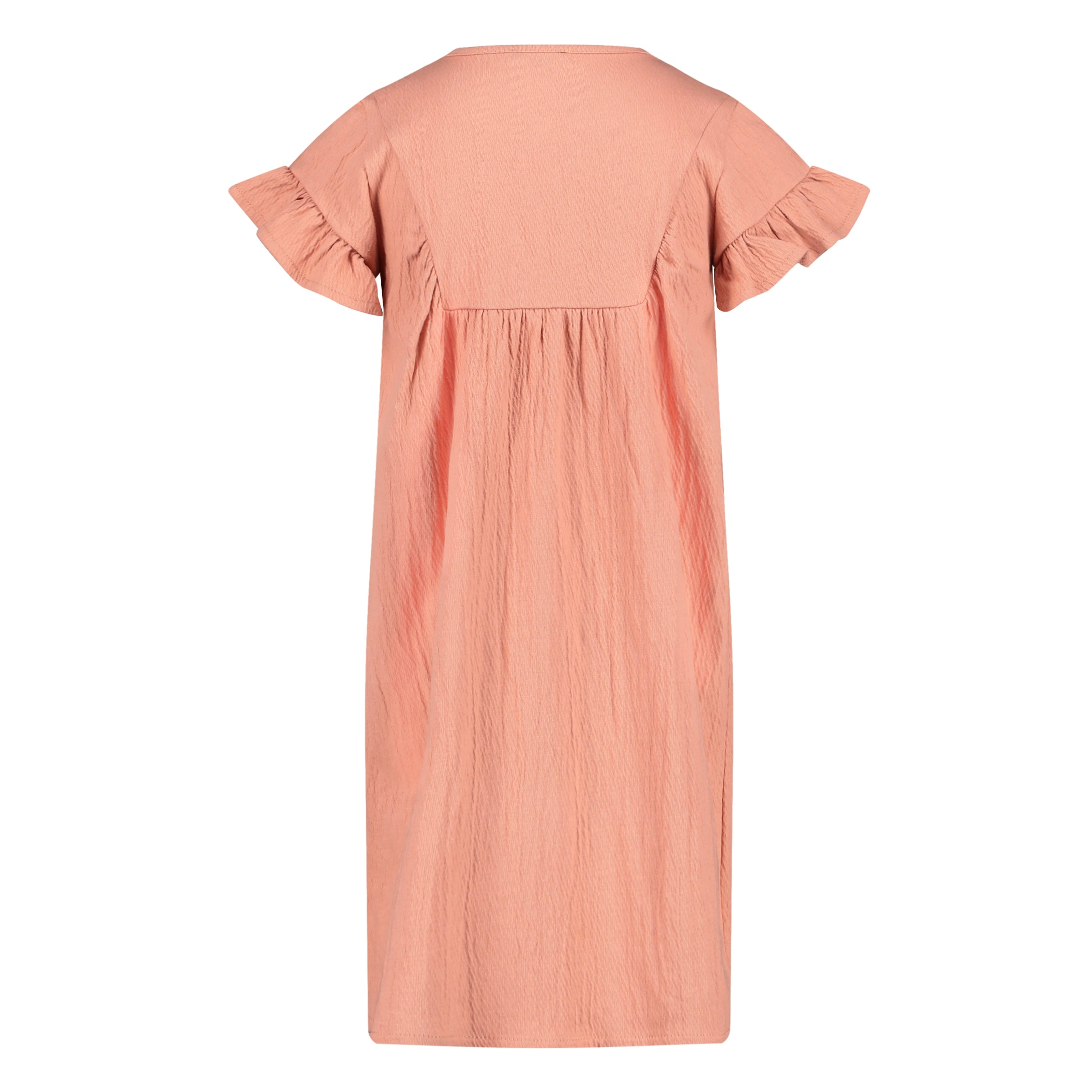 Meisjes DRESS SANA van Little Levv in de kleur Old Pink in maat 128.